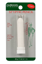 Clubman Pinaud Jumbo Styptic Pencil, a larger styptic pencil that stops bleeding fast, ideal for razor nicks and minor cuts.